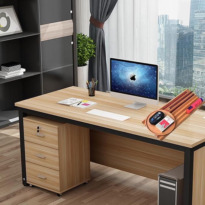 Pen Holder Wave Pen Tray Wooden Desk Organizer,Pencil Holder,Fountain Tray,Pencil Organizer Organizer for Desk (Oak)