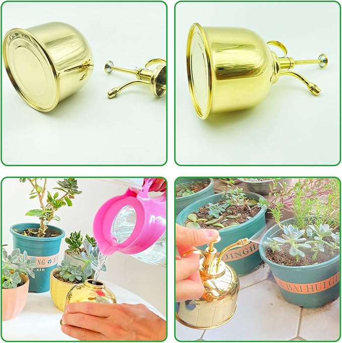 Brass Golden Spray Lianshi can Plant Spay Bottle Inner Flower Spray Mister 300ml/10.56 oz 1pcs/Lot