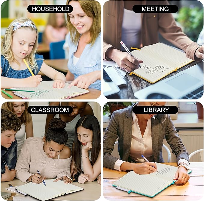 20 Pack Journals for Writing College Ruled Notebooks Journal in Bulk, Hardcover Notebooks (200Pages) for Note Talking, Lined Bullet Journals for Home School Office, 5.7"x8.4", Grey