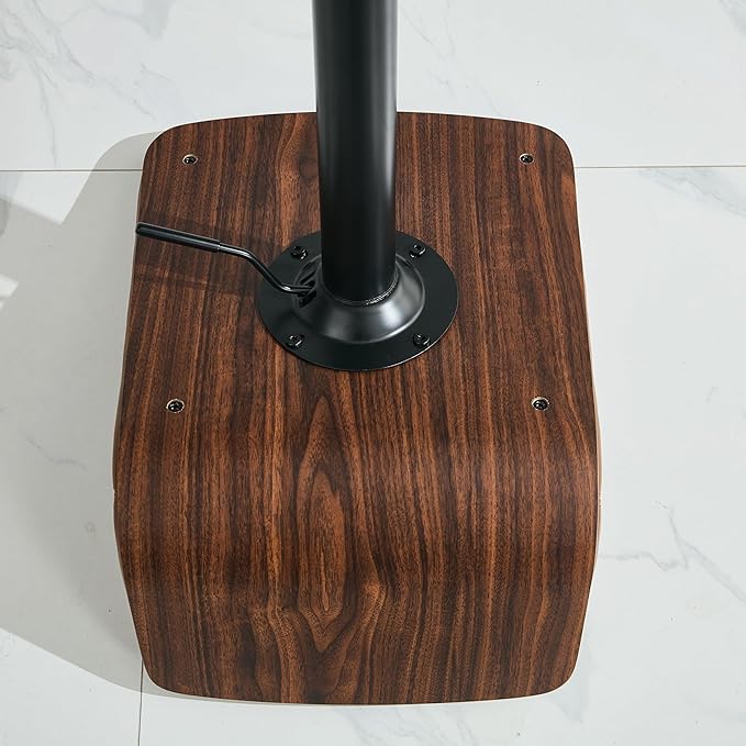 Set of 4 Swivel Bar Stools Adjustable Height, Faux Leather Barstools with Wooden Back and Footrest, Counter Height Bar Height Chairs for Kitchen Island, Dining Room, Beige