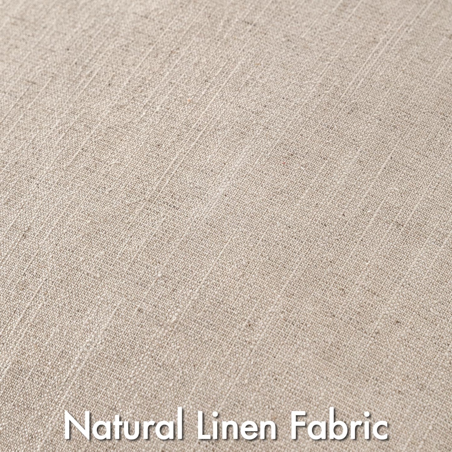 MIULEE Beige Linen Pillow Covers Pack of 4 Decorative Natural Solid Throw Pillow Covers Soft Accent Boho Farmhouse Couch Pillowcases Modern Home Decors for Living Room Bed Sofa 18x18 Inch