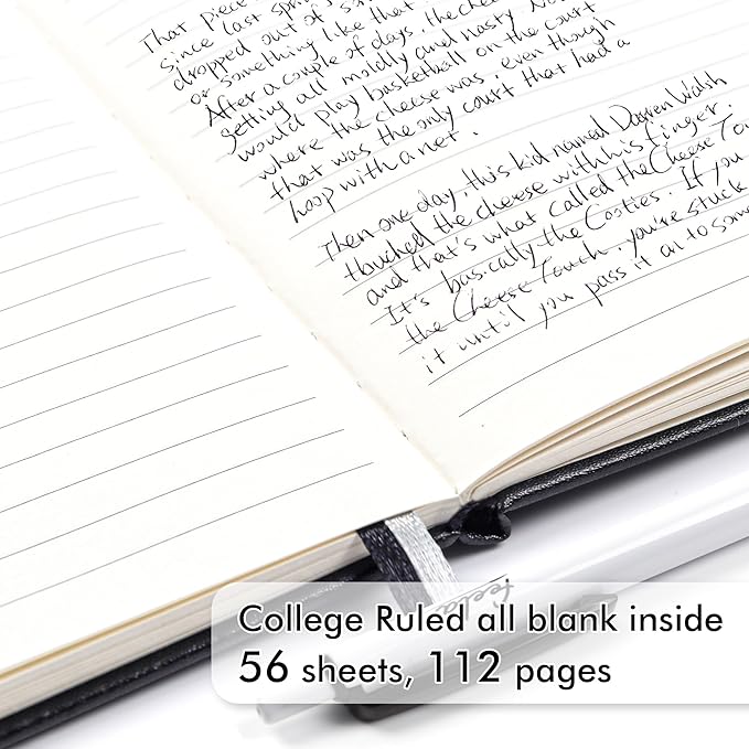 feela 15 Pack Pocket Small Notebooks Bulk, Mini Cute Notepads Hardcover College Ruled Lined Journals with Pen Holder for School Business, with 15 Black Pens, 3.5”x 5.5”, A6, Black Navy Dark Green