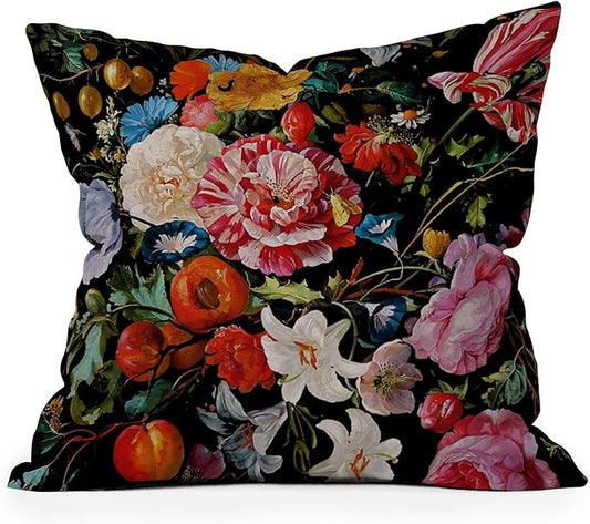 Society6 Night Garden XXXVI Throw Pillow Insert-Home Decor by Burcu Korkmazyurek, 16" x 16"