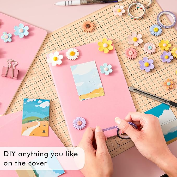 feela 8 Pack Soft Cover Journal Bulk, Notebooks College Ruled for Work, Lined Travel Journal for Students Women, Note Taking Notebook School Supplies Business Writing, 8.2” x 5.5”, A5, Pastel Colors