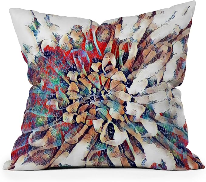 Society6 Indoor Home Decor by Sheila Wenzel-Ganny Throw Pillow, 1 Count (Pack of 1), Japanese Inspired Lily