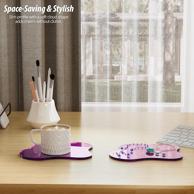 Acrylic Coaster Decorative Plates, Irregular Bar Drink Coaster,Perfect for Tabletop Protection and Accessories Display.