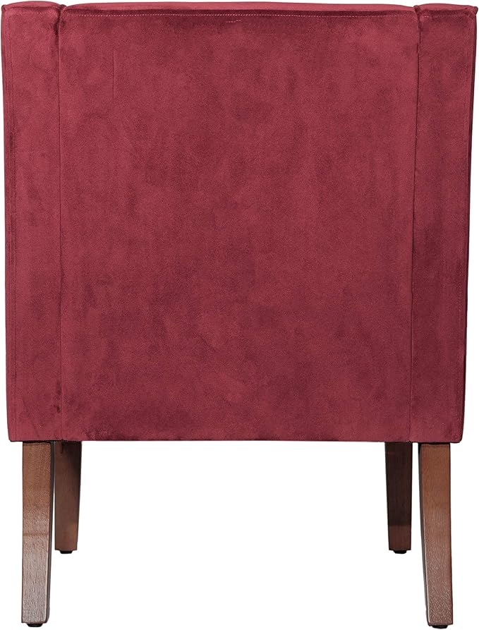 HomePop Swoop Arm Living-Room-Chairs, Dark Tan Velvet