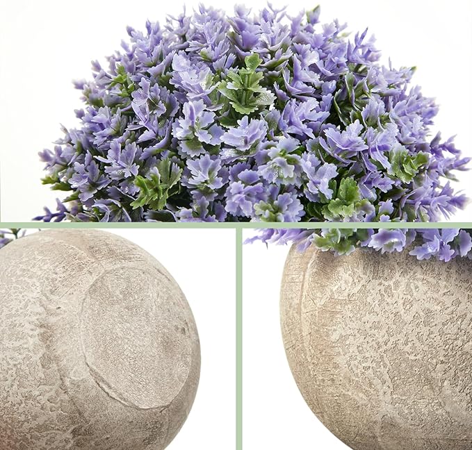 Mini Artificial Plants in Pots, Set of 4 Small Fake Plants for Home Decor Indoor, Realistic Greenery Faux Potted Plant for Office Desk, Bathroom, Shelf, or Table Decoration