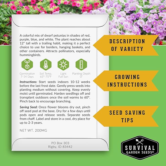 Indoor Garden Vegetables Hydroponic Apartment Garden - Non-GMO Heirloom Vegetable Varieties for Small-Space Patio Garden - Hydroponics-Friendly - Plant Indoors or Outdoors - Survival Garden Seeds