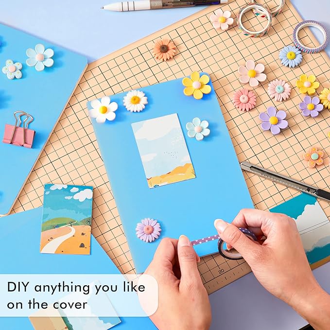 36 Pack Soft Cover Journal Bulk, Feela Lined Blank Travel Journal for Women Men Writing, Notebooks College Ruled for Work, Note Taking Notebook School Business Supplies, 8.2” x 5.5”, A5, Blue