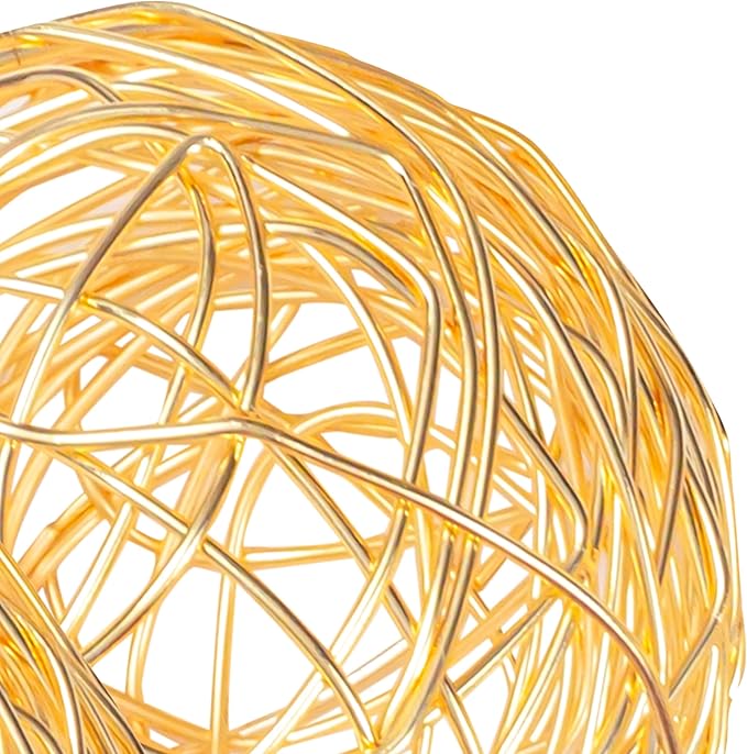 Alpha Living Home Metal Decorative Bowl Set of 3 - Stunning Exquisite Geometric Decorative Ball - Centerpiece Spheres for Elegant Dining, Home, Office, and Special Event Decor Accents (Gold)