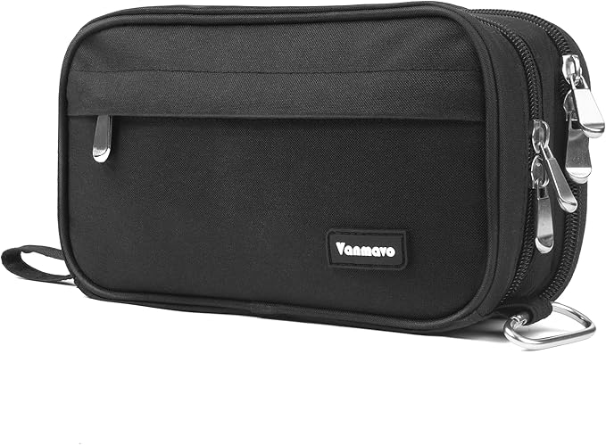 Pencil Case Big Capacity Pen Pouch Large Storage Holder Marker Pen Bag Durable 3 Compartment School Office Desk Organizer Portable Cute Zipper Stationery for Kids Teen Student Boys Girls Adults Klein