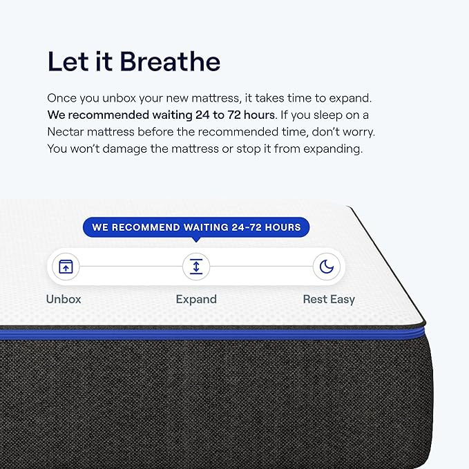 Nectar TwinXL Mattress - 365 Night Home Trial - Gel Memory Foam Mattress - CertiPUR-US Certified Foams - Forever Warranty