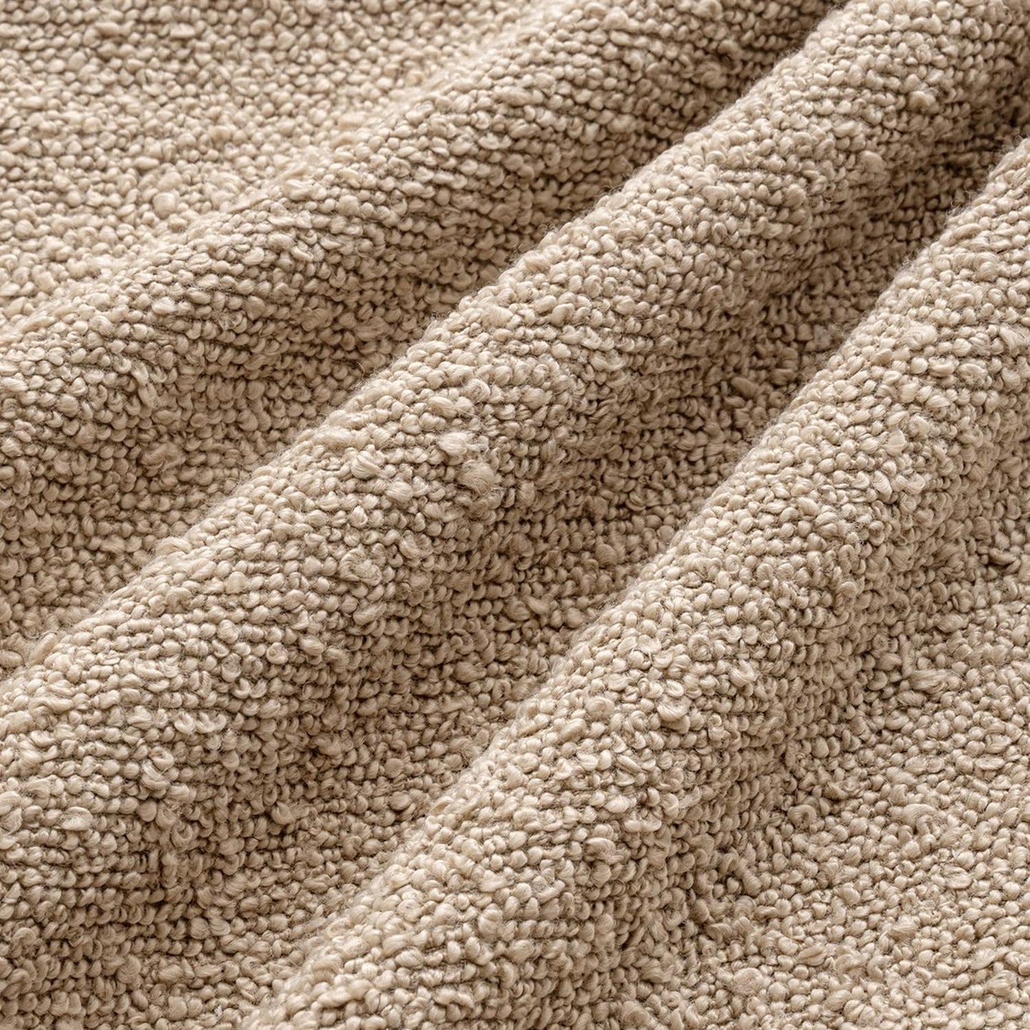 MIULEE Pack of 4 Decorative Textured Boucle Throw Pillow Covers 18x18 Inch Camel Accent Solid Pillow Cases Soft Couch Cushion Covers for Modern Farmhouse Boho Chair Sofa Bed Livingroom Home Decor