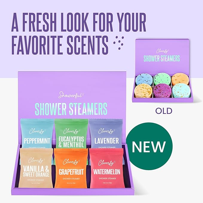 Cleverfy Shower Steamers Aromatherapy for Women and Men – Self-Care Shower Bombs for Stress Relief and Relaxation – 6 Tablets