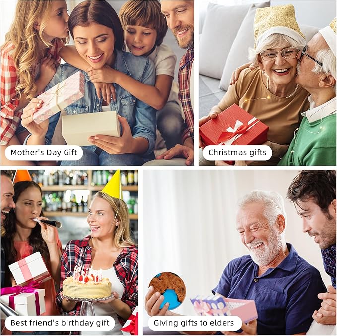 Drink Coaster Set, Wooden Coasters, Resin Coaster for Coffee Table, Tabletop Decorative Artwork, Unique, Handmade & Aesthetically Pleasing for Home, Office, Bar Decor,Coasters Set of 6 with Holder(6)