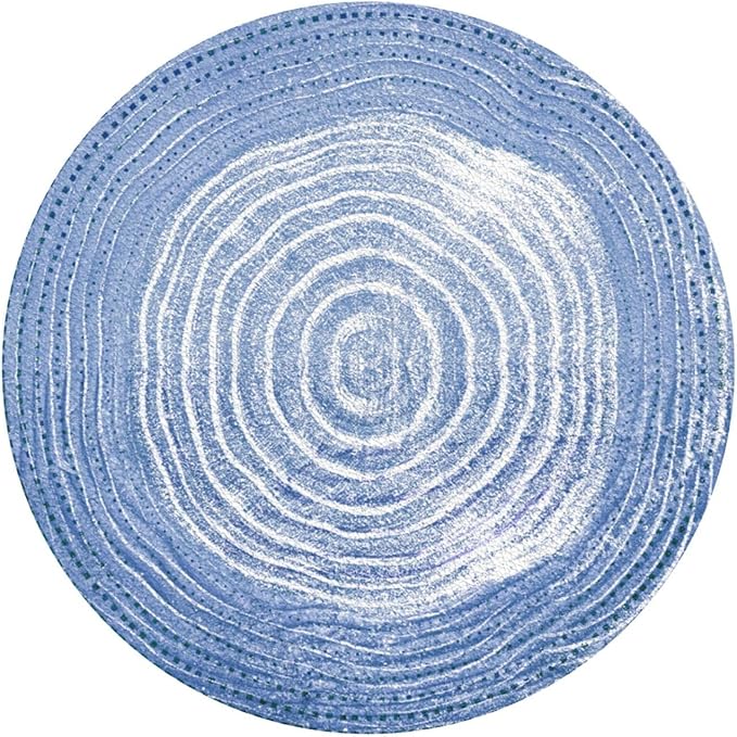 Blue Watercolor Ceramics Coasters Set of 6 Coasters for Drinks Absorbent Double-Sided Leather PVC Coaster for Tabletop Protection Coffee Table Decor Ideal for Home Decor House Warming Gifts