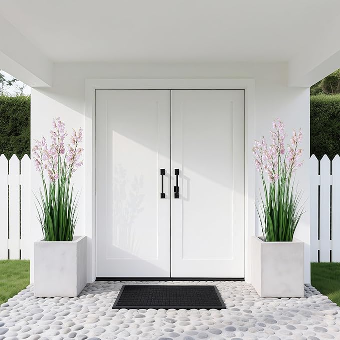 Green Onions Home Decor Fake Plants Lily of The Valley Snake Plant Home DéCor Accents Artificial Grass Room Decor Artificial Plants Indoor Artificial Grass 47" 2PCS（Pink）