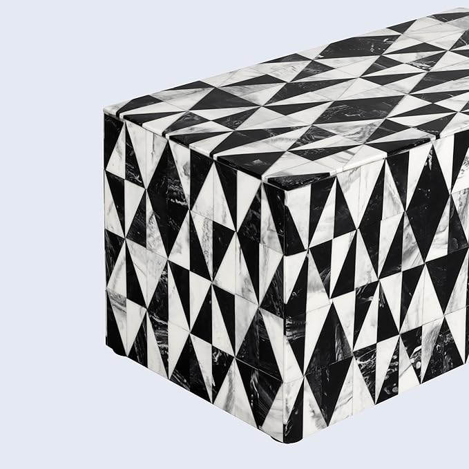 Handicrafts Home Modern Rectangular Decorative Box - Harlequin Pattern, 10x5x5 Inches