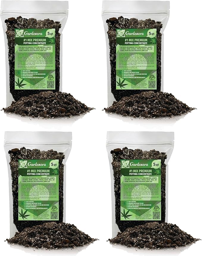 Organic Autoflower Plants Potting Soil Mix - Perfect Balance of Nutrients, Drainage, and Aeration for Thriving Autoflower Plants- 20 Quart