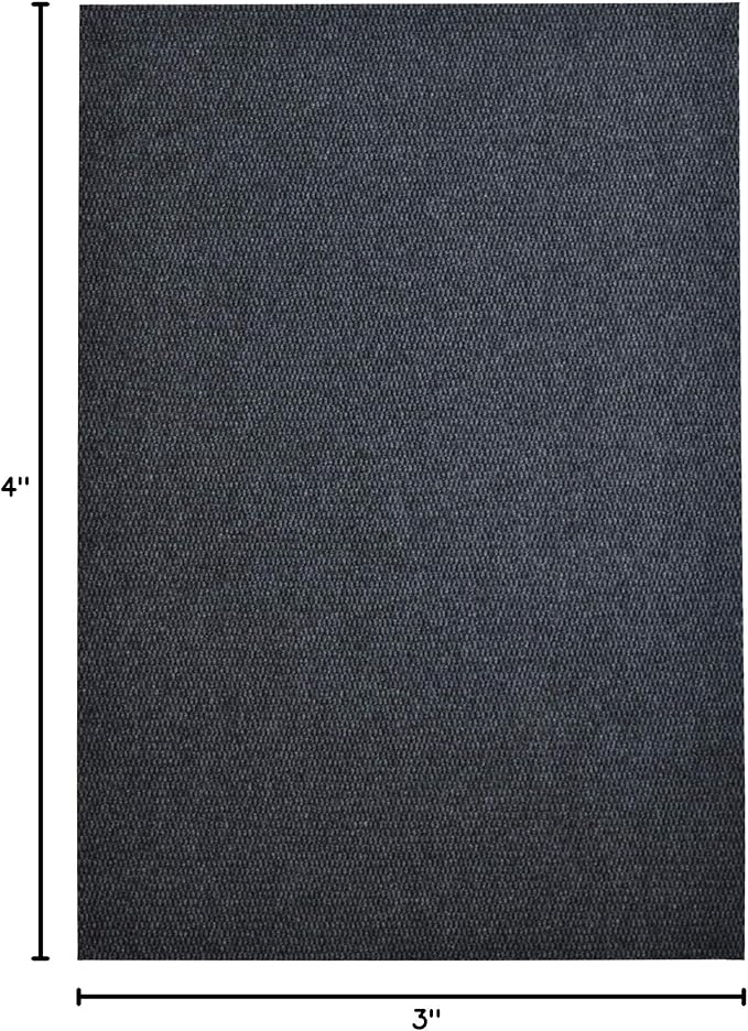 iCustomRug Spartan Weather Warrior Indoor/Outdoor Utility Berber Loop Carpet Runner with Non-Slip Thermoplastic Rubber Backing, 3ft X 4ft inCharcoal