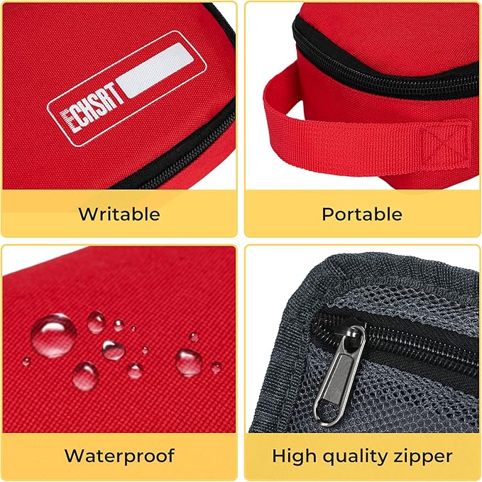 ECHSRT Large Pencil Case, Aesthetic Pen Pouch with Big Capacity, Minimalist Portable Stationery Bag with Handle for Office Organizer Aesthetic Pencil Cases