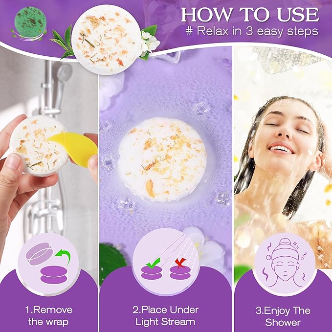 Shower Steamers Aromatherapy Birthday Gifts for Women-12 Pack Mothers Day Gifts,Gifts for Grandma,Wife,Mothers,Stress Relief and Relaxation Gifts for Women and Men,Created Your Own Home SPA