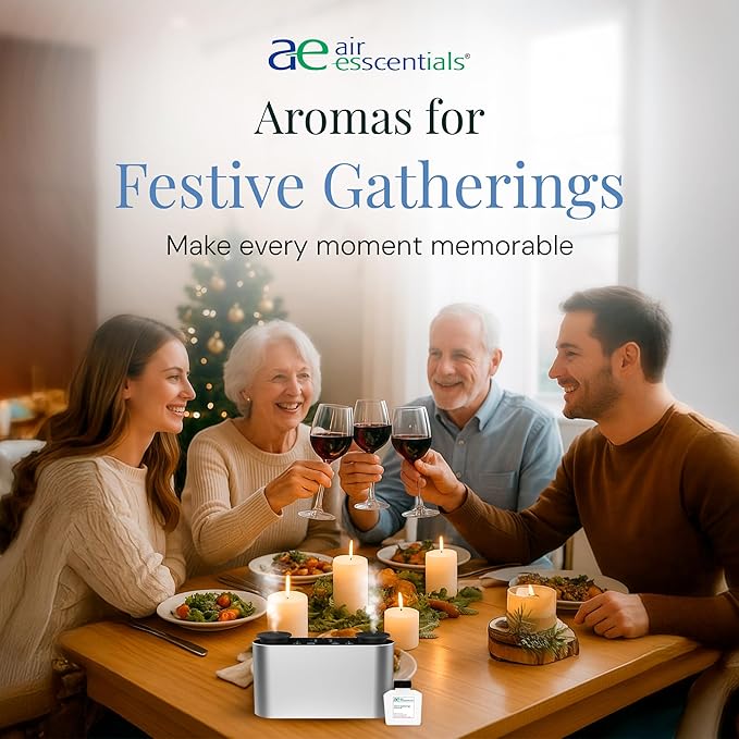 Warm Gatherings Aroma Oil, Holiday Essential Oil Blend for Diffusers & Scent Machines, Comforting Seasonal Fragrance, Cold-Air Compatible, 100mL