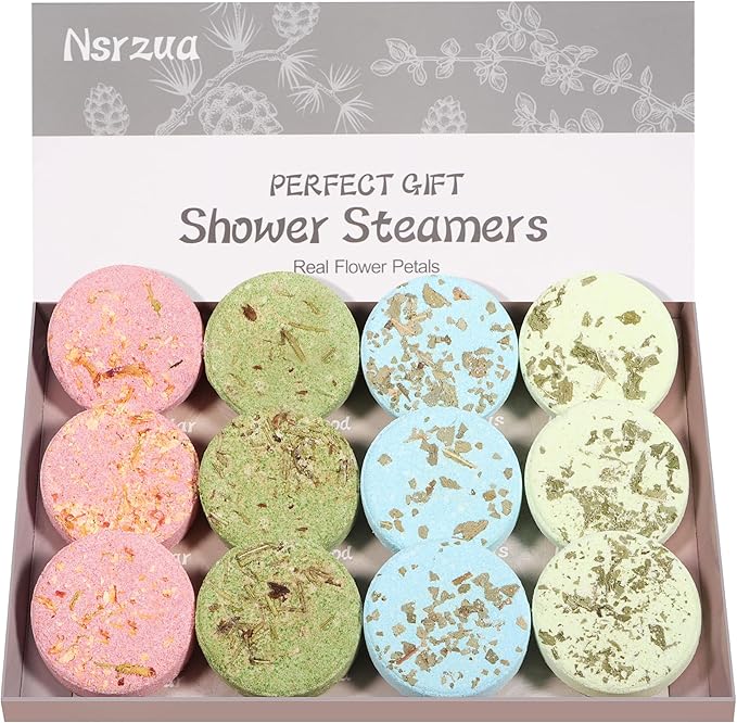Shower Steamers Aromatherapy Birthday Gifts for Women-12 Pack Mothers Day Gifts,Gifts for Grandma,Wife,Mothers,Stress Relief and Relaxation Gifts for Women and Men,Created Your Own Home SPA