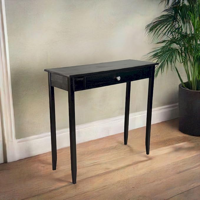 Solid Acacia Console Table w/Drawer