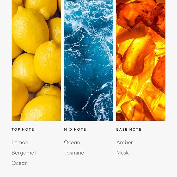 Aroma360 - Escapade Fragrance Oil Scent - Luxury Aromatherapy Scent Diffuser Oil - Hints of Lemon, Ocean, Bergamot, & Fragrant Jasmine - for Essential Oil Diffusers - for Home & Office - 120mL