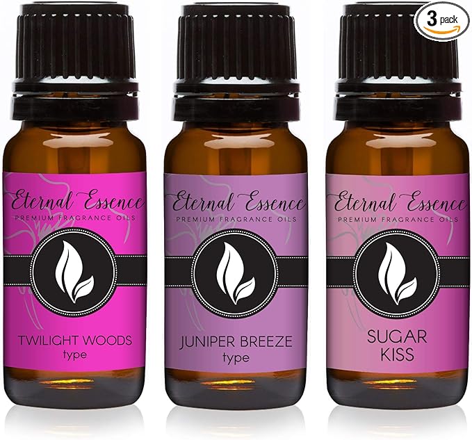 Trio (3) - Twilight Woods, Sugar Kiss & Juniper Breeze - Premium Fragrance Oil Trio - 10ML