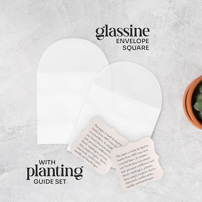 Set of 24 Purple Heart – Plantable Seed Paper Embedded with Wildflower Seeds for Bridal Shower, Wedding Gift, Birthday, & Other Milestone Celebrations