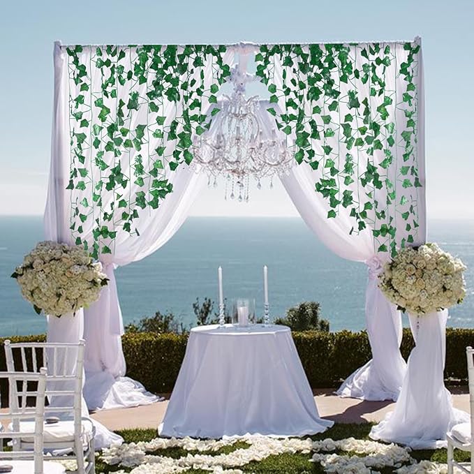 Fake Vines for Room Decor(36Pack252Ft) Aesthetic Artificial Plant Ivy Leaves Hanging Greenery Garlands for Home Bedroom Wall Wedding Christmas Party Office patio Indoor, Outdoor Garden Decor