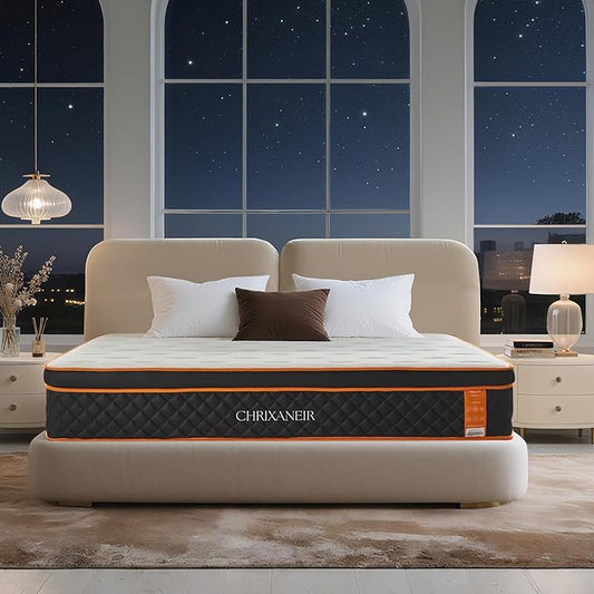 14 Inch Queen Size Hybrid Mattress – Medium Firm Euro Top Gel Memory Foam Mattress in a Box with Pocket Springs, CertiPUR-US Certified, Balanced Support & Pressure Relief