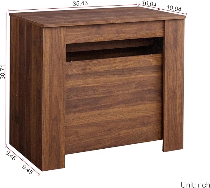 Extendable Console Dining Table for 6-10, 20"-99" Modern Extendable Dining Room Table with Storage for Small Spaces, Easy Assembly