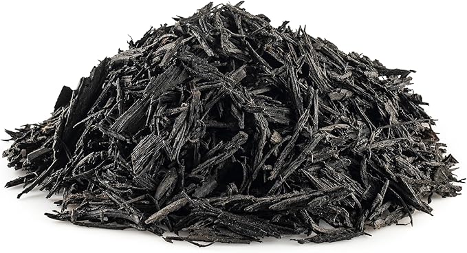 Rubberific Premium Shredded Rubber Mulch for Gardens, Lawns, and Landscaping | Long Lasting Color | Looks Like Natural Wood Mulch (37.5 CU. FT. - 675 LBS, Black)