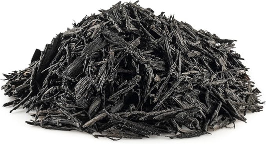 Rubberific Premium Shredded Rubber Mulch for Gardens, Lawns, and Landscaping | Long Lasting Color | Looks Like Natural Wood Mulch (0.8 Cu. Ft. - 16 LBS, Black)