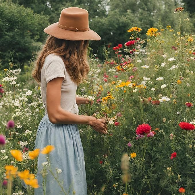 Created By Nature Kansas Wildflower Seed Mix, 16 Flower Varieties, 40,000 Seeds