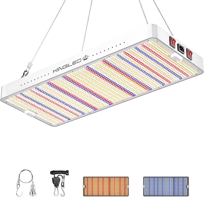 2025 KP4000 LED Grow Lights with Yield LEDs 5x5ft Coverage Full Spectrum Grow Lights for Indoor Hydroponic Plants Greenhouse Growing Lamps Veg Bloom Daul Mode
