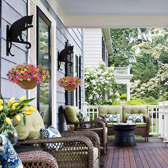 Fake Fall Artificial Flowers for Outdoor Decoration 12 Bundles Faux Silk Mums Daisy UV Resistant Autumn Flowers for Garden Patio Porch Window Box Outdoor Indoor Decor