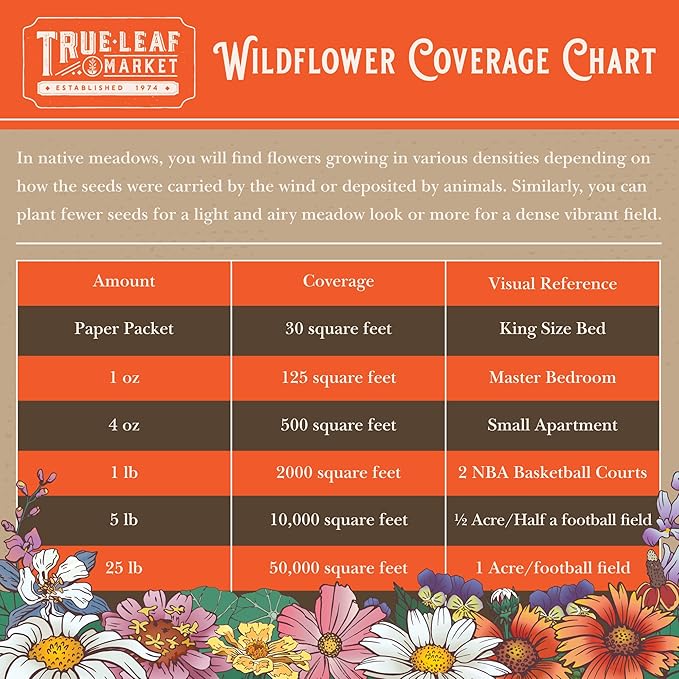 Wildflower Seeds Bulk, 2 Oz. 80,000+ Seeds – Save The Bees Mix with 19 Non-GMO Varieties – Bee Friendly & Pollinator Wildflower Seed for Planting