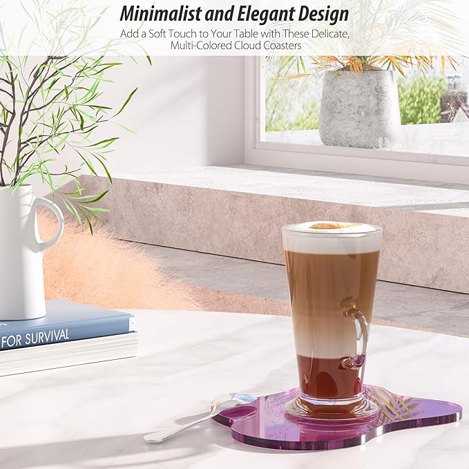 Acrylic Coaster Decorative Plates, Irregular Bar Drink Coaster,Perfect for Tabletop Protection and Accessories Display.