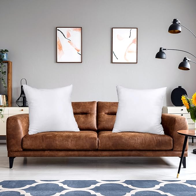 Utopia Bedding Throw Pillows Insert (Pack of 2, White) - 28 x 28 Inches Bed and Couch Pillows - Indoor Decorative Pillow