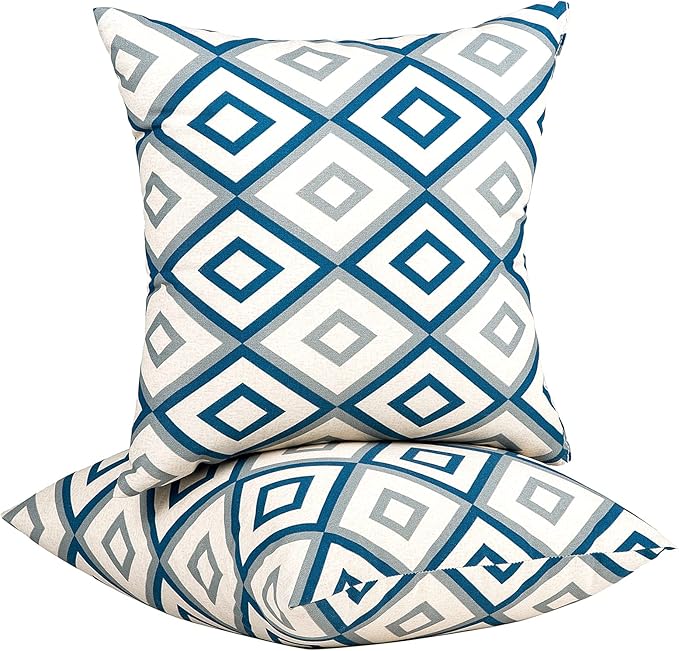 JMGBird Patio Pillows Waterproof with Inserts 18 * 18 Inch Outdoor Pillow for Patio Furniture