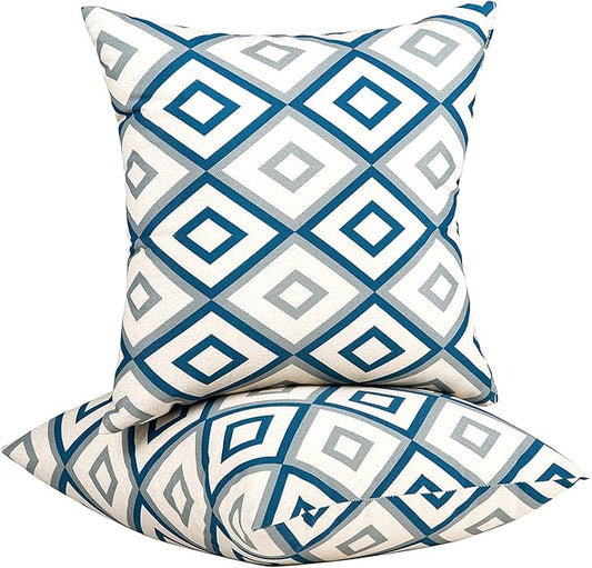 JMGBird Patio Pillows Waterproof with Inserts 18 * 18 Inch Outdoor Pillow for Patio Furniture