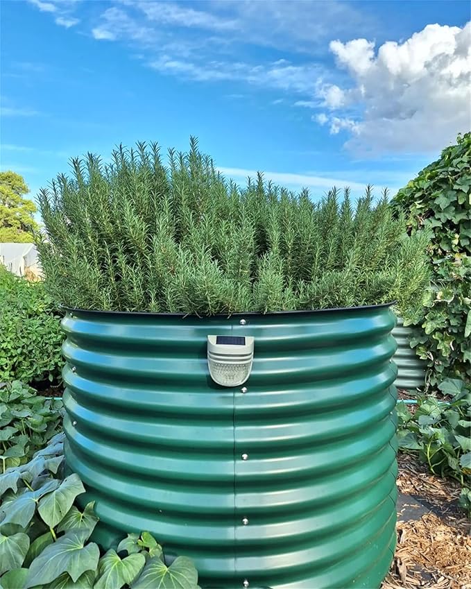 Vego garden 32" Tall 42" Round Raised Garden Bed Raised Bed Planter Box for Vegetables Flowers Patio-British Green