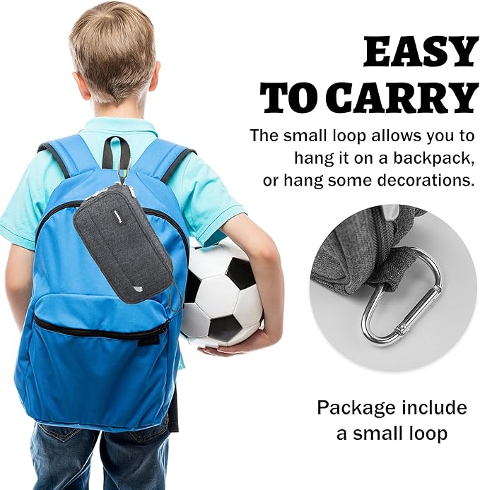 Pencil Case Big Capacity Pen Pouch Large Storage Holder Marker Pen Bag Durable 3 Compartment School Office Desk Organizer Portable Cute Zipper Stationery for Kids Teen Student Boys Girls Adults