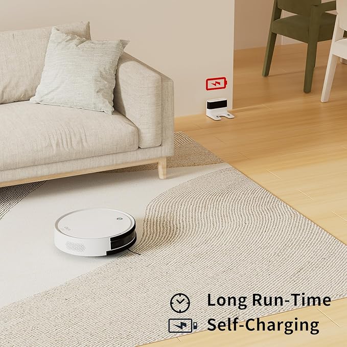 OKP Life Robot Vacuum and Mop K5P Pro 2-in-1, 5000Pa Suction Robot Vacuum Cleaner, Self-Recharging, Wi-Fi/APP/Alexa/Remote Control, Ideal for Hard Floors & Pet Hair
