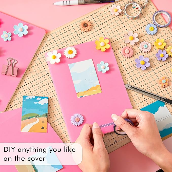 8 Pack Soft Cover Journal Bulk, Feela Notebooks College Ruled for Work, Lined Travel Journal for Women Men, Note Taking Notebook School Supplies Business Writing, 8.2” x 5.5”, A5, Berry